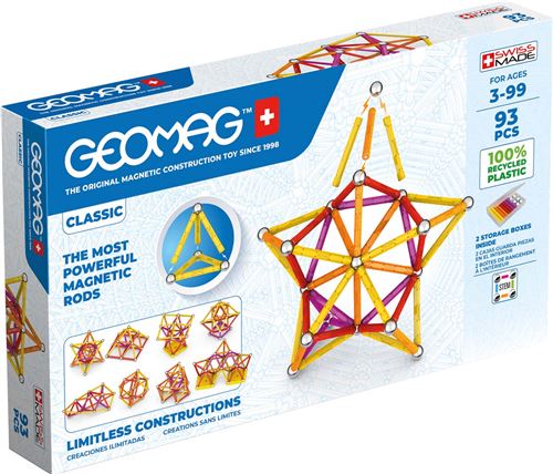 Jeu de construction magnétique Geomag Ecofriends 93 pièces