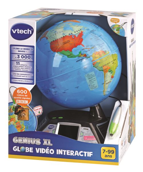 VTech Jouets Electroniques Educatifs Genius Xl - Globe Vidéo Interactif