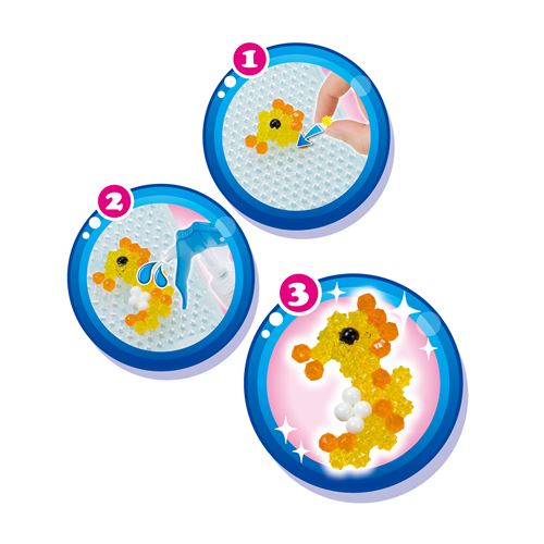 Aquabeads Recharge Amis Animaux – Perles à Eau 600+ Pièces + Modèles Pour Enfants 4 Ans Et +