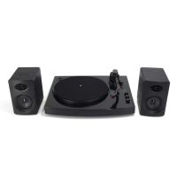 Platine vinyle Bluetooth DEA Noire avec 2 Enceintes haute performance