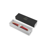 Stylo Plume Parker Lady Rouge Résine - Plume Or 18 Carats, Occasion De Qualité, Objet Prestige