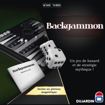 Jeu de société Dujardin Backgammon Série Noire