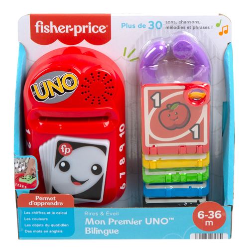 Jeu d'éveil Fisher Price Mon premier Uno bilingue