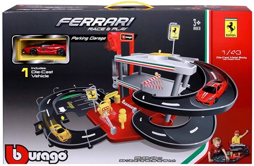 Garage avec parking Ferrari Race and Play Echelle 1 43 Garage jouet fnac Belgique