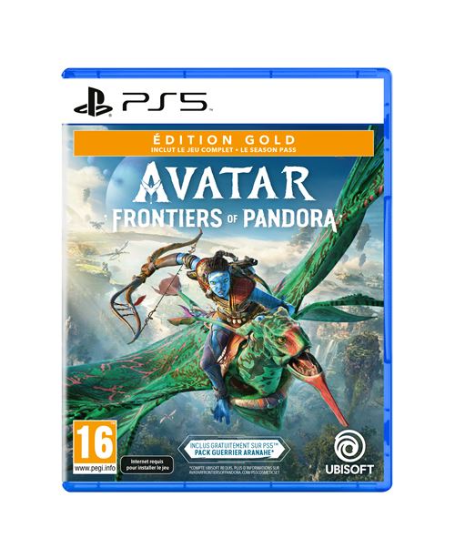 Pochette avant du jeu Avatar: Frontiers of Pandora Edition Gold PS5