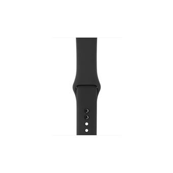 Apple Watch Series 5 GPS, 40mm boîtier aluminium noir avec Bracelet Sport Noir Reconditionné par Renewd