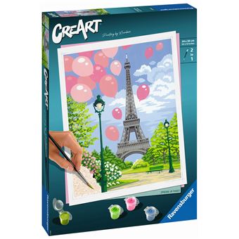 Peinture au numéro Ravensburger Creart Format Grand Printemps à Paris