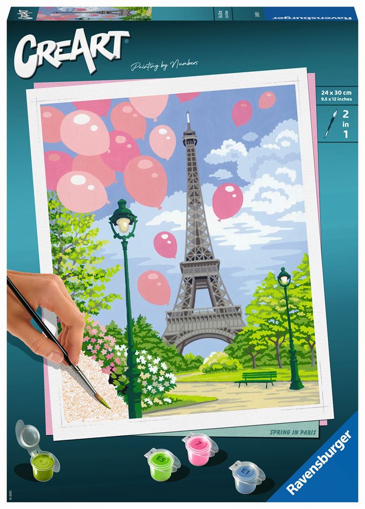 Kit de peinture à gratter pour adultes et enfants avec 4 outils, taille 28 x 40 cm (Notre Dame de Paris