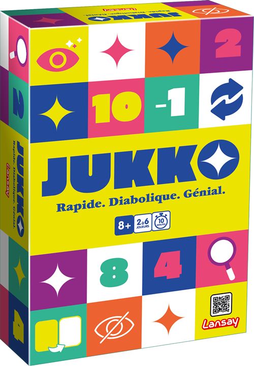 Jeu de Cartes Lansay Jukko – Bluff, Mémoire, 2 À 6 Joueurs, Dès 8 Ans