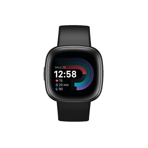 Fitbit Schwarz Versa 4 Smartwatch, Inklusive 6 Monaten Premium