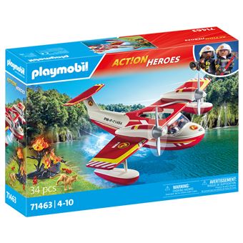Playmobil Action Heroes 71463 Hydravion avec pompier - 1