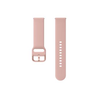 Bracelet en silicone Sport 20mm pour montre connectée Samsung Rose