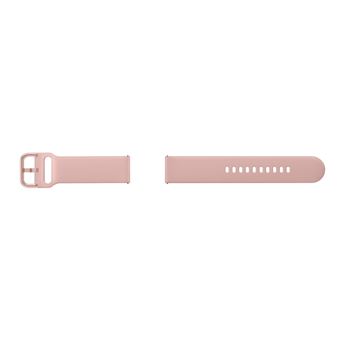 Bracelet en silicone Sport 20mm pour montre connectée Samsung Rose