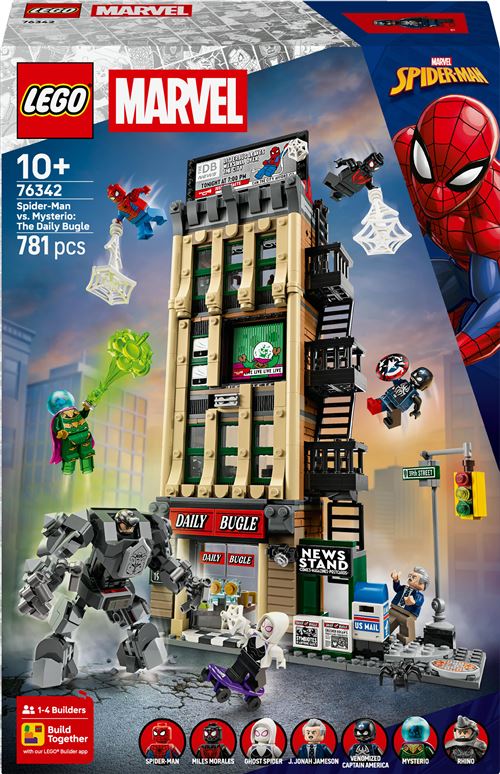 Lego Garçons Multicolore Jeux De Construction Mysterio Daily Bugle Vs Spider - Image 6