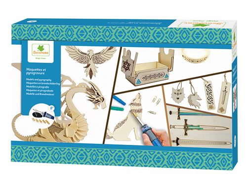 Sycomore Multicolore Pyrograveur Lovely Box Xl Maquettes Et Pyrogravure Celtique