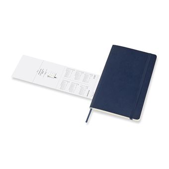 Agenda scolaire semainier Moleskine Couverture souple 2021-2022 Bleu