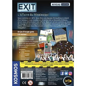 Jeu d’ambiance Iello Exit L'Affaire du Mississippi