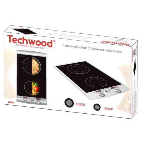 Plaque de cuisson à Induction Techwood Double Foyer 2900 W