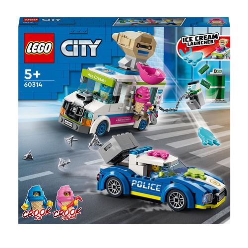 LEGO City 60314 La course-poursuite du camion de glaces 