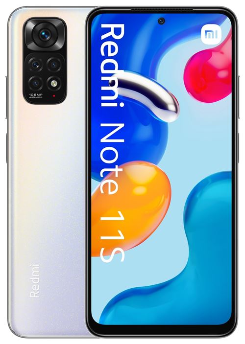 Smartphone Xiaomi Redmi Note 11S 6,43"" Double SIM 128 Go Blanc perle  - Xiaomi reconditionné disponible sur Fnac