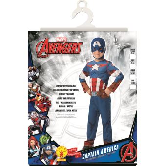 Déguisement Captain America Garçon 5/6 Ans Bleu I-640832m 5/6 ANS - Coloris : BleuI-640832M