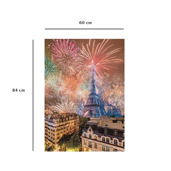 Puzzle Nathan Feu d'artifice du 14 juillet à Paris 1500 pièces