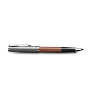 PARKER Sonnet Essentiel Stylo plume, Orange, Plume moyenne, encre noire, Coffret cadeau