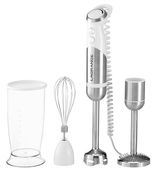 Lagrange Mix Pro Mixeur Plongeant 1000 W avec Bol Doseur 0,8 Litres Argent - Image 3
