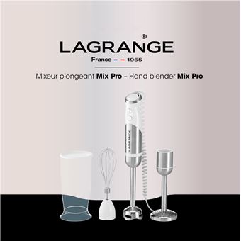 Mixeur plongeant Lagrange Mix Pro 1000 W Argent