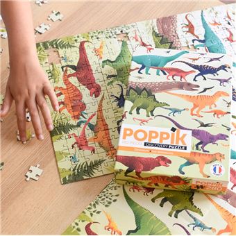 Puzzle éducatif Poppik Dinosaures avec Poster 280 pièces