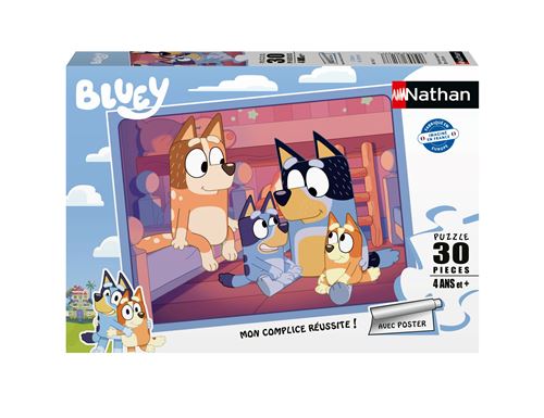 Ntha Puzzle 30 Pièces Nathan Bluey L’heure De Dormir