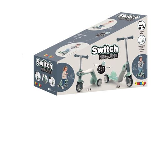Patinette Réversible 2 En 1 Smoby – Transformable, Pour Enfants 18 mois à 4 ans - vue 3