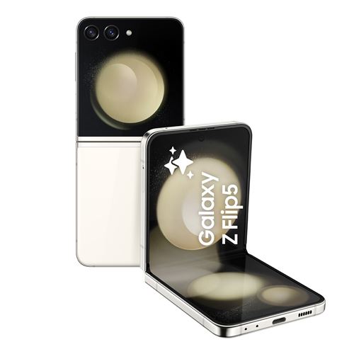 Smartphone Samsung Galaxy Z Flip5 6,7"" Nano SIM 5G 256 Go Crème État correct - Samsung reconditionné disponible sur Fnac