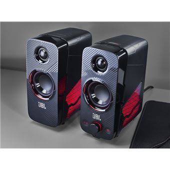 JBL Quantum Duo - Haut-parleurs - pour PC - sans fil - Bluetooth - 20 Watt  (Totale) - 2 voies - noir - Enceinte PC - Achat & prix