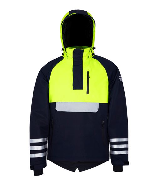 Anorak imperméable Urban Circus Optimiste Taille L Jaune Fluo et Bleu Marine