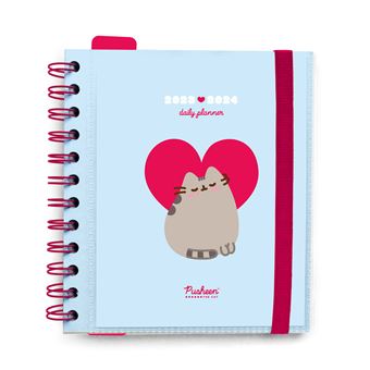 Agenda scolaire journalier Erik 2023-2024 M Pusheen Purfect Love Collection