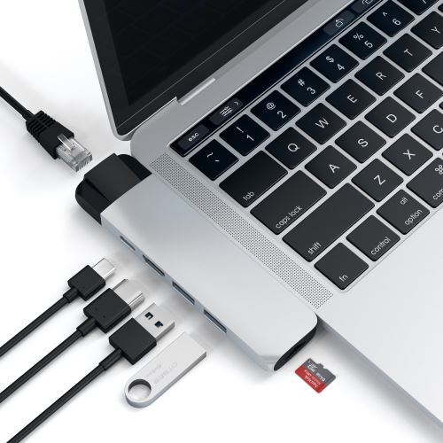 Hub avec Ethernet et 4K HDMI Silver