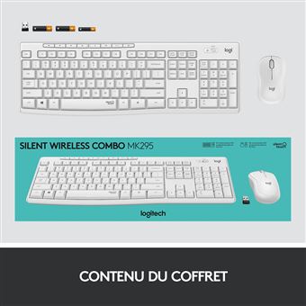 Pack clavier souris - sans fil - logitech - mk295 - silenttouch