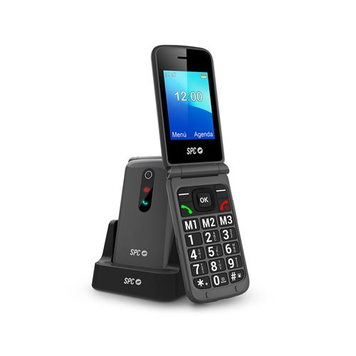 Téléphone portable basique SPC Stella 3 2,4 4G Mini SIM + Nano SIM 128 Mo Noir