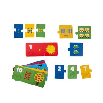 Jeu d'éveil Moulin Roty Puzzle chiffes 30 pièces Les Popipop