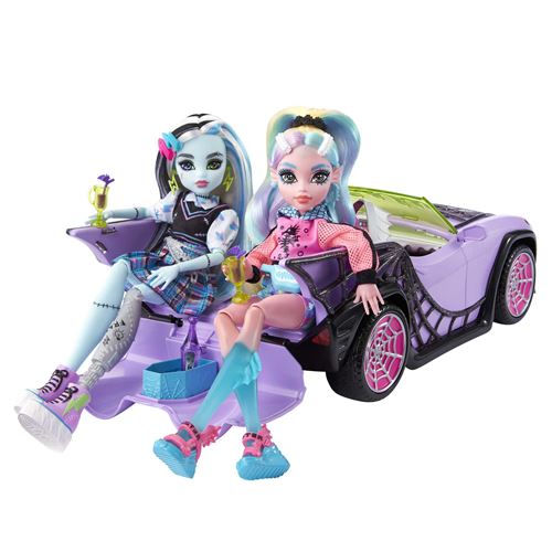 Accessoire poupée Mattel Coffret poupée avec accessoires Monster High Le  Cabriolet des Goules