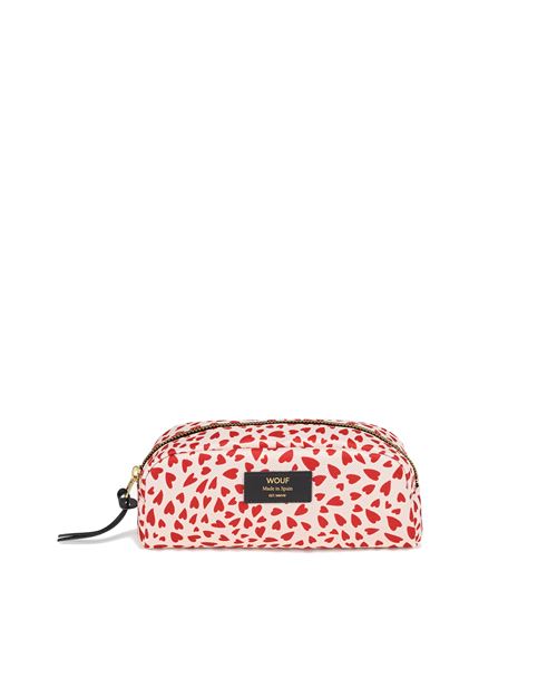Trousse à maquillage Wouf White Hearts
