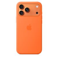 Coque Apple en silicone avec MagSafe orange pour iPhone 17 Pro Max