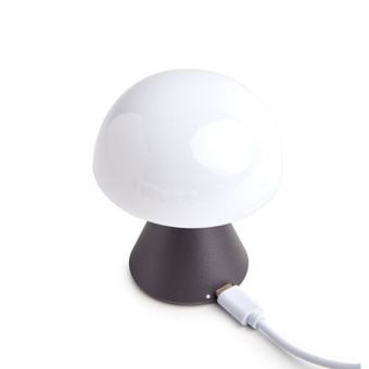 Mini Lampe LED Lexon Mina Gris Métallique Foncée