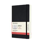 Agenda scolaire journalier Moleskine Couverture souple 2021-2022 Noir