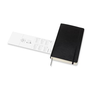 Agenda scolaire journalier Moleskine Couverture souple 2021-2022 Noir