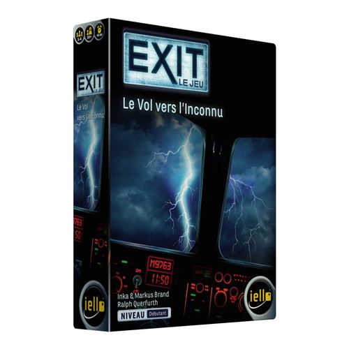 Jeu d'escape game Iello Exit Le Vol vers 'Inconnu