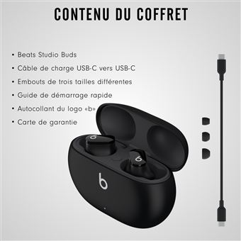 Ecouteurs intra-auriculaire sans fil à réduction du bruit Beats Studio Buds Bluetooth Rose aurore