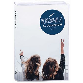 Agenda scolaire journalier Oberthur Sous Jaquette Design 2D 2022 2023 Modèle aléatoire