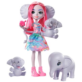 Poupée Enchantimals Esméralda éléphant et éléphante